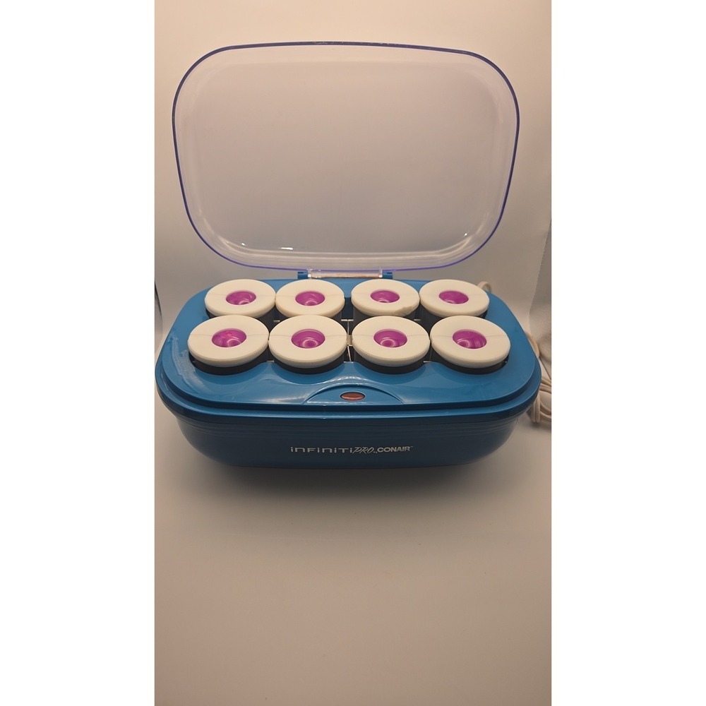 Conair Ceramic 2-inch flocked Hot Rollers *WORKS* read description